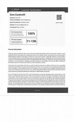 LINUX PROGRAMMING  CREDENTIAL ID 3573-24101967